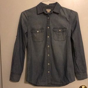 J. Crew Tops - J. Crew size XXS Denim shirt J. Crew Tops - J. Crew size XXS Denim shirt
